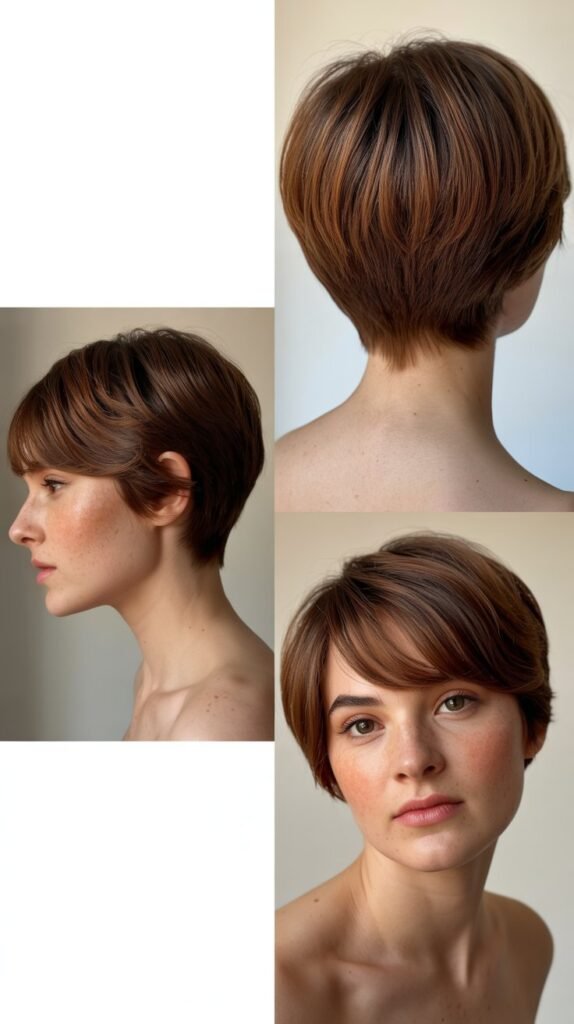 12. Rounded Pixie Cut