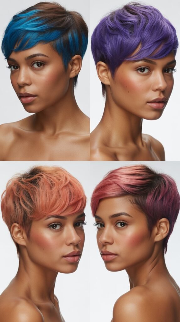 23. Pixie with Colored Tips