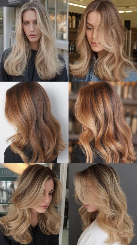 Blonde With Caramel Lowlights