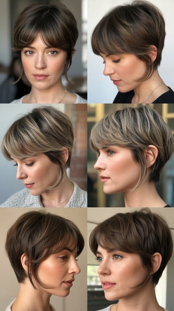 20. Choppy Pixie With Curtain Bangs