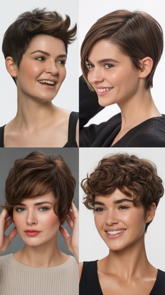 26. Voluminous Crown Pixie