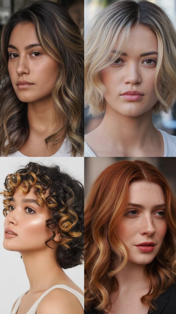 Face-Framing Highlights with Strategic Layers