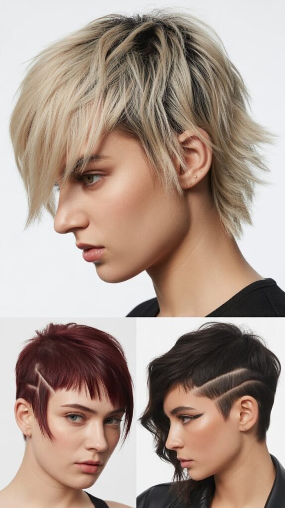 32. Edgy Razor Cut Styles