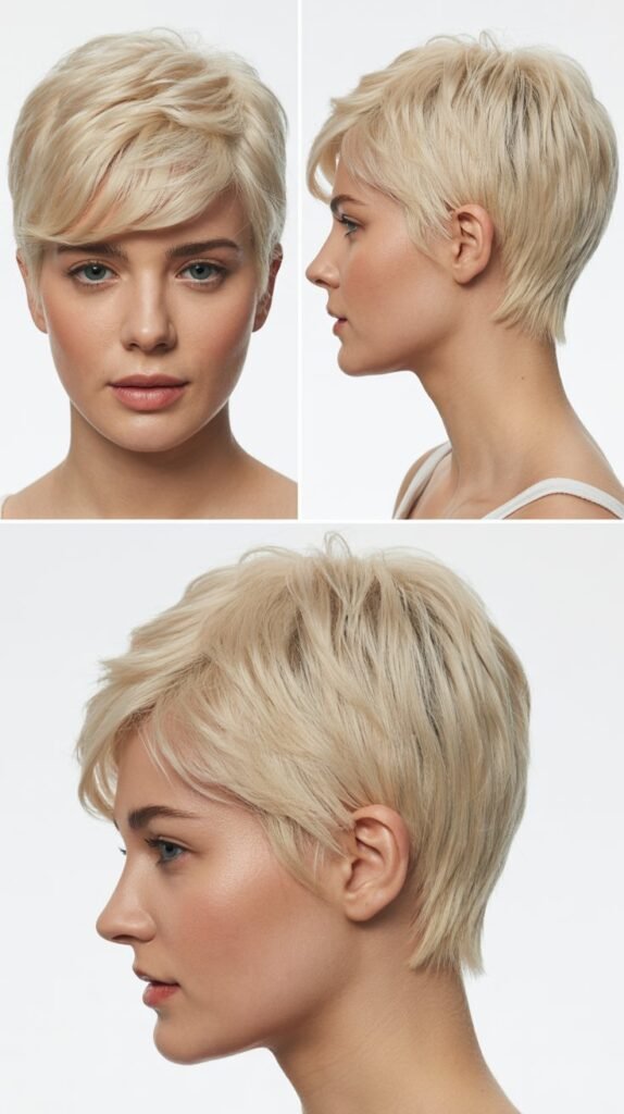 26. Platinum Blonde Pixie