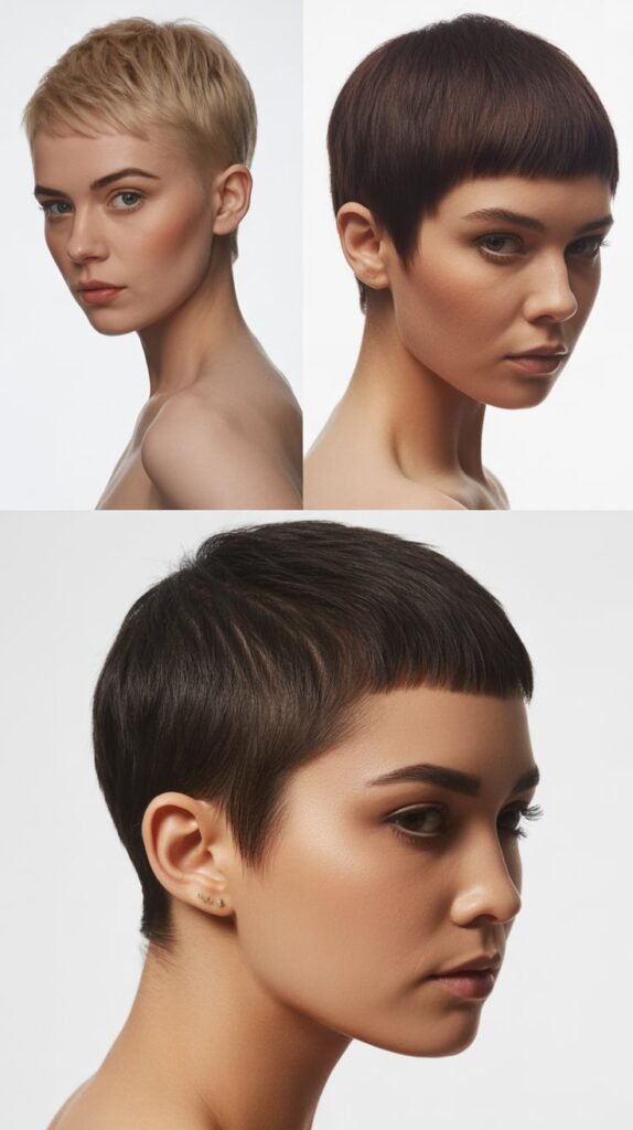 . The Sleek Geometric Pixie