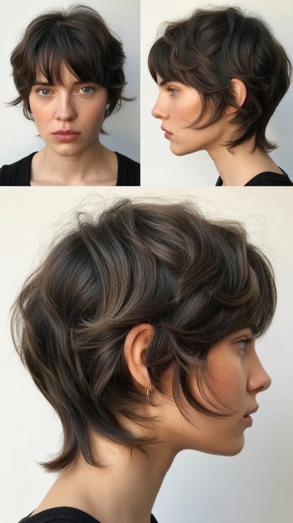 Undone Layers with Piecey Bangs