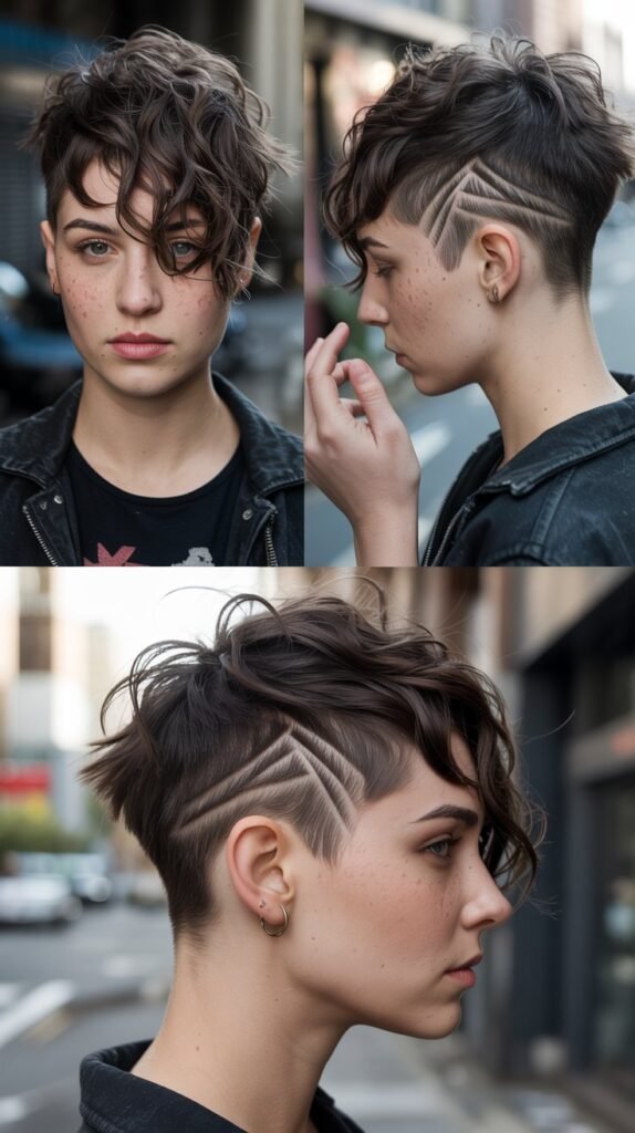 7. Undercut Shaggy Pixie