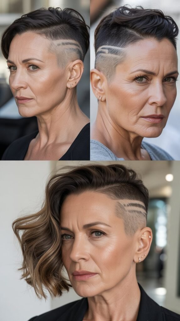 Buzz Cut with Longer Top