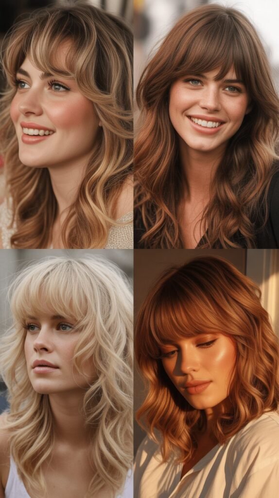 Shaggy Bangs with Tousled Waves