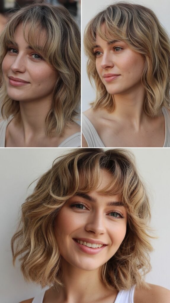 Textured Fringe with Beachy Lob