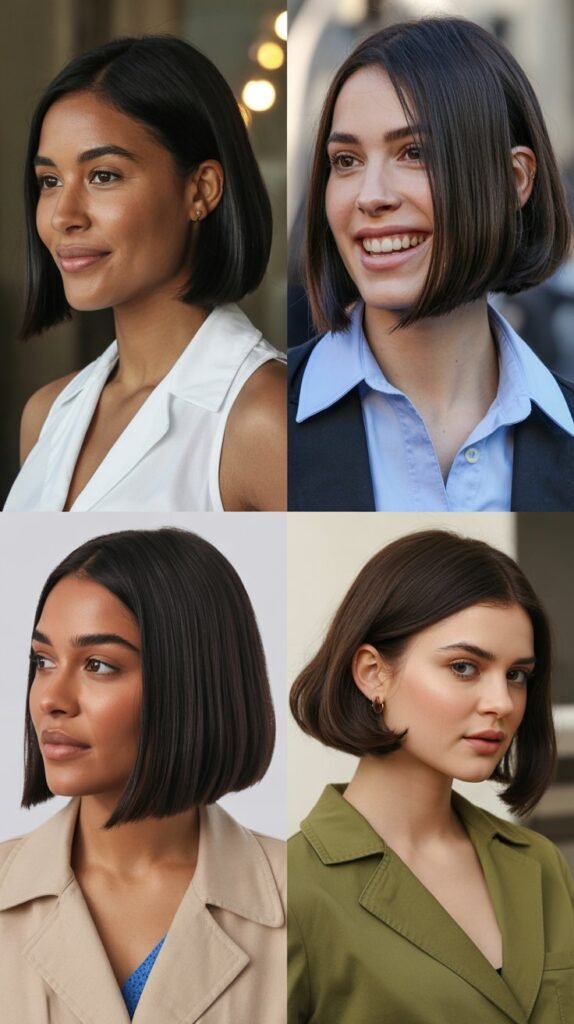 Blunt Bob Styling for Professional Settings
