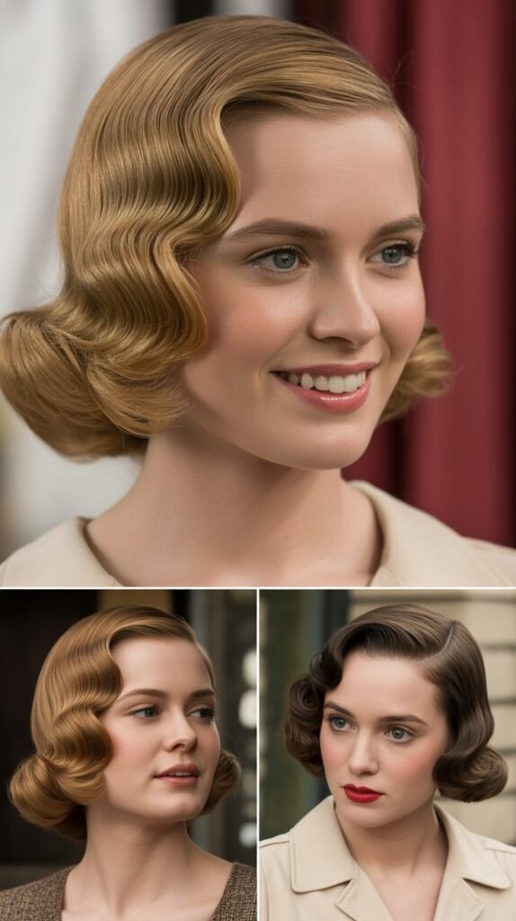 Blunt Bob with Finger Waves