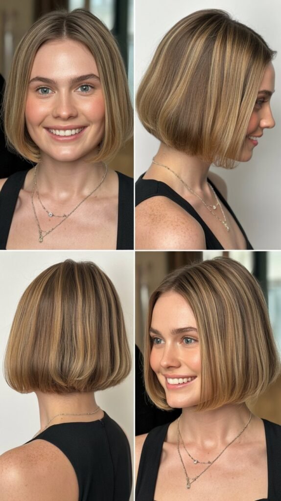  Blunt Bob with Volume at the Crown