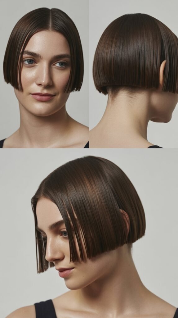 Blunt Front Layers With Sleek Styling