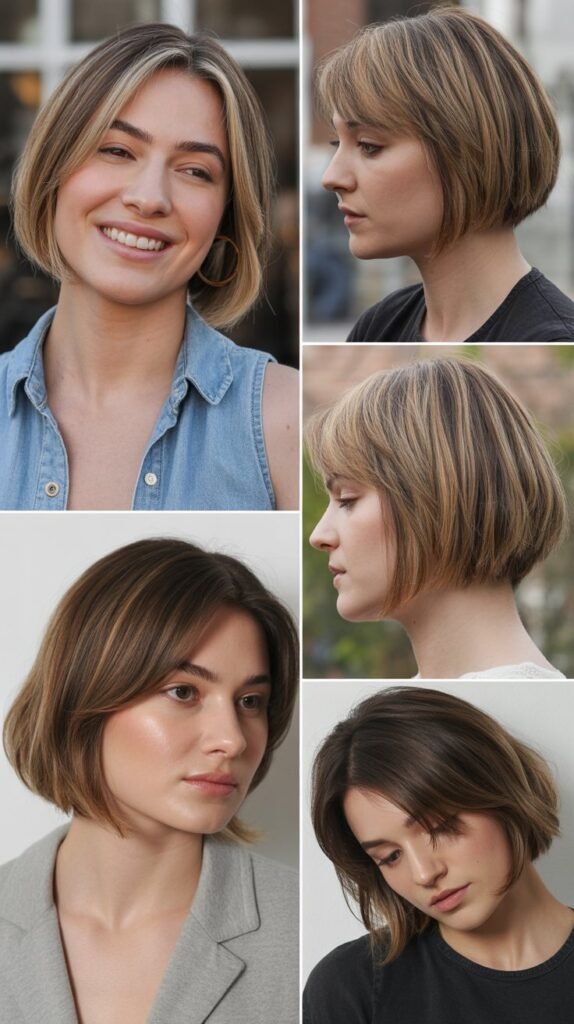 Long Bob With Graduated Temple Layers