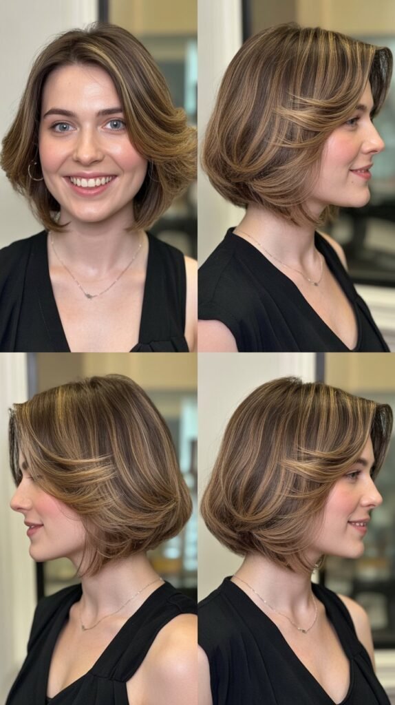 Long Bob With Crown Layers And Front Face-Framing