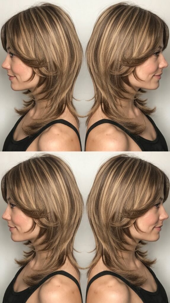 Graduated Front Layers With Straight Ends