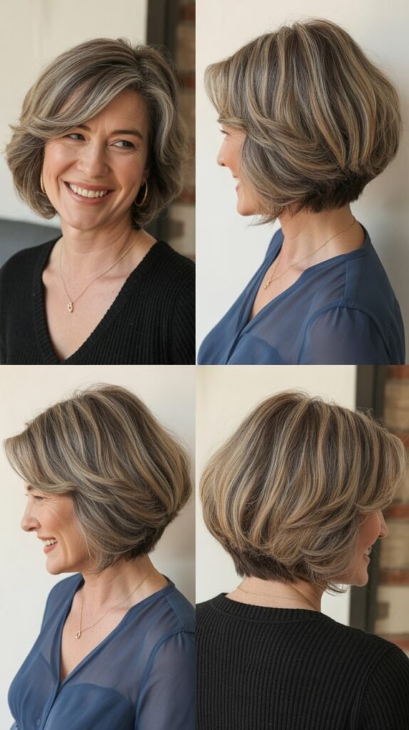 Blunt Cut Layered Bob