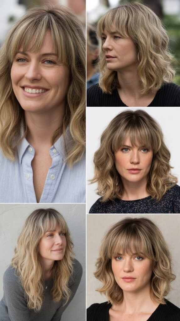 Bohemian Curtain Bangs