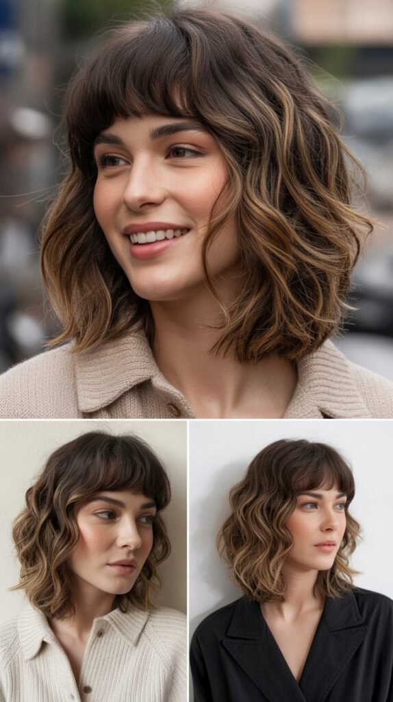  Bouncy Layers With Rounded Bangs