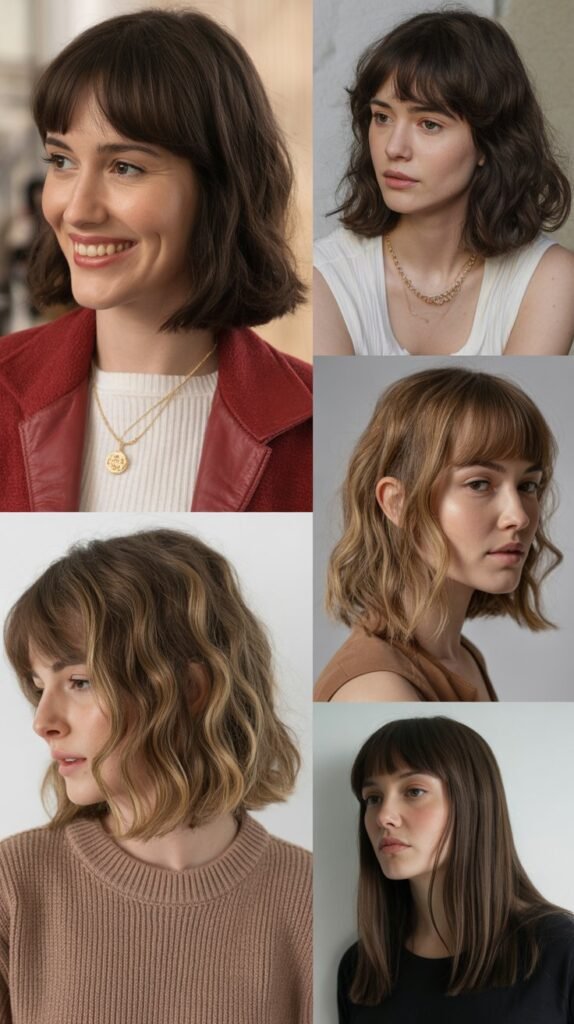  Chin-Length Bob with Bangs