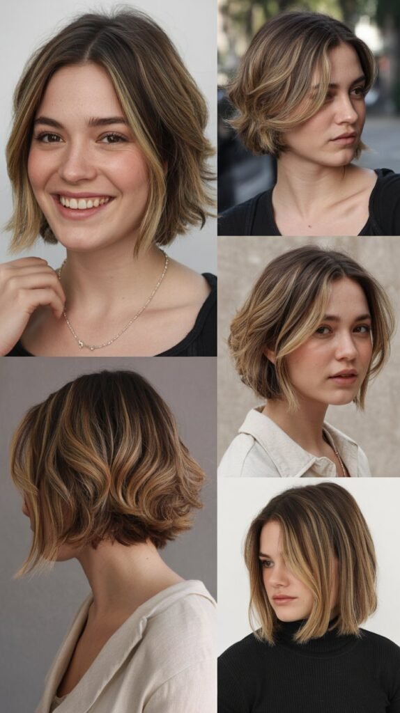  Chin-Length Cut with Highlights