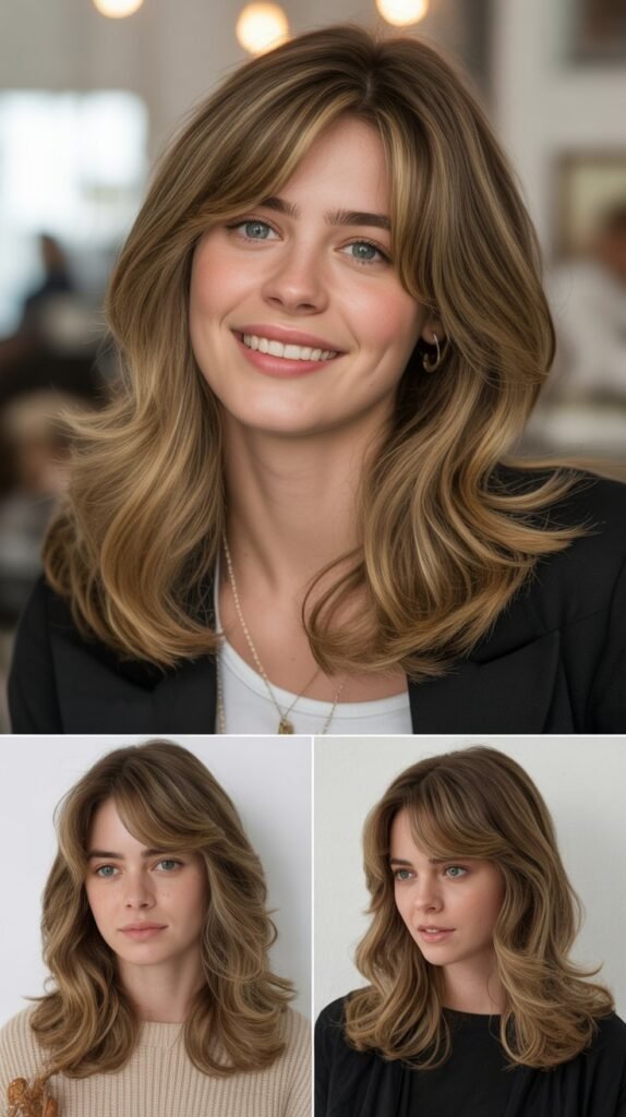  Classic Long Layers With Versatile Side Bangs