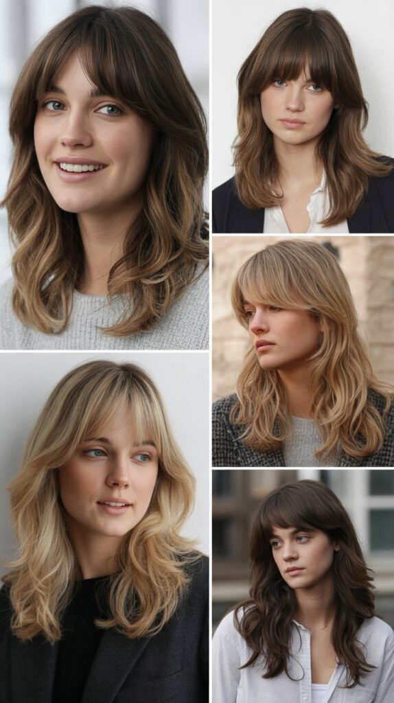 Curtain Bangs With Feathered Layers