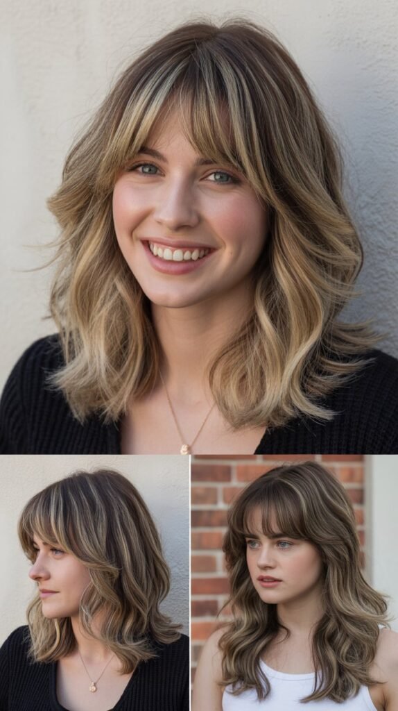 Dimensional Layers With Blended Baby Bangs