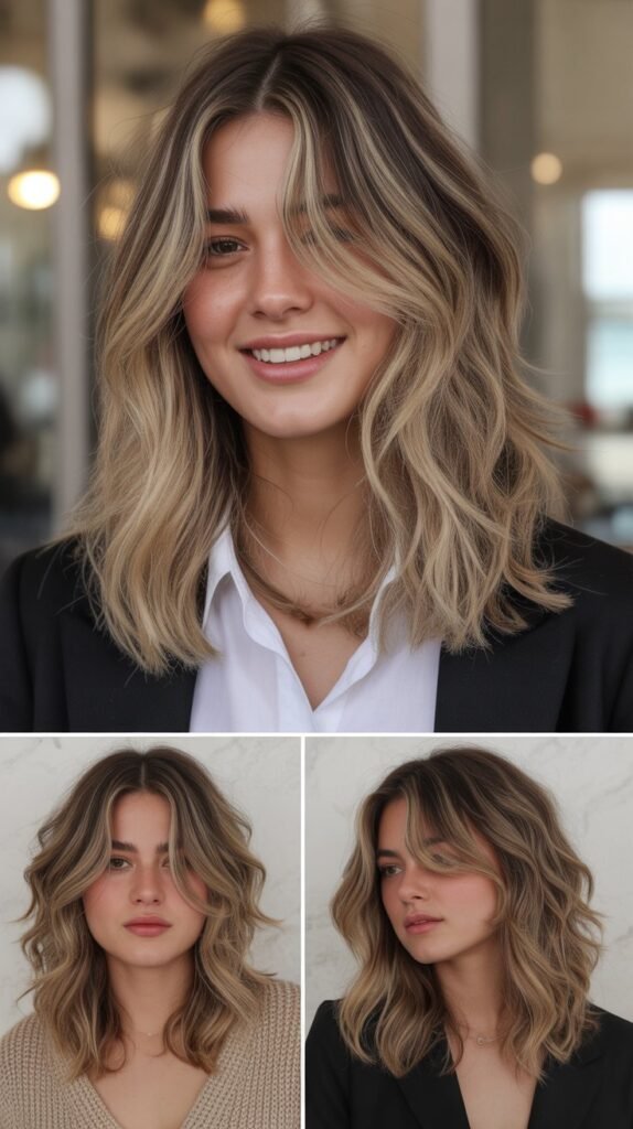 Face-Framing Layers for Heart-Shaped Faces