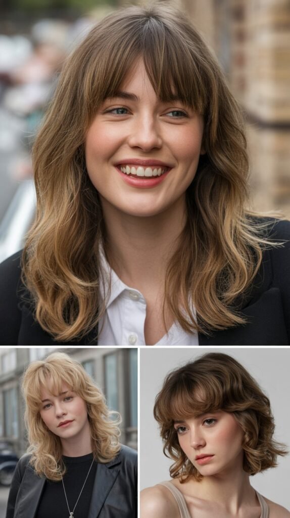 Feathered Bangs: Retro Revival