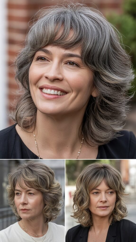  Feathered Curtain Bangs