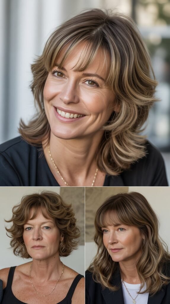  Feathered Fringe Bangs