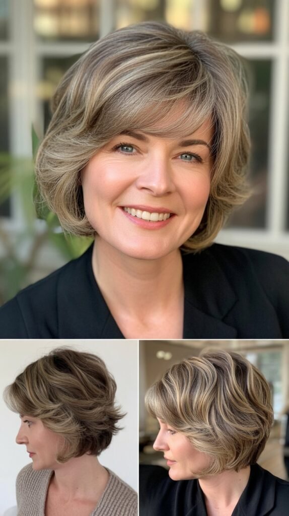 Feathered Layered Bob