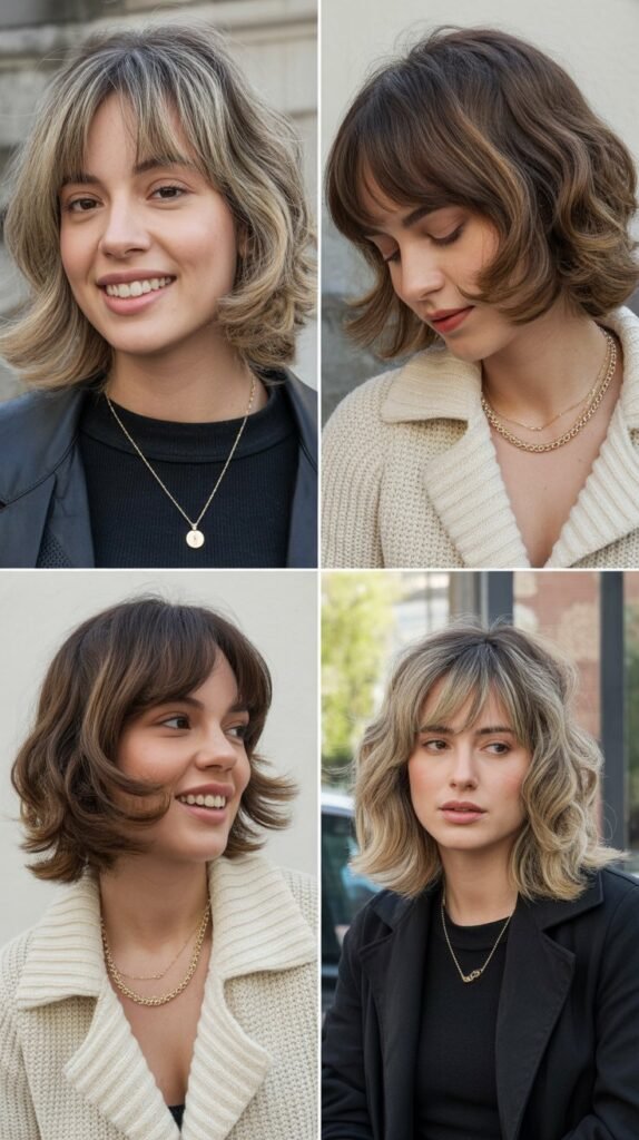 Graduated Bangs with Graduated Medium Cut