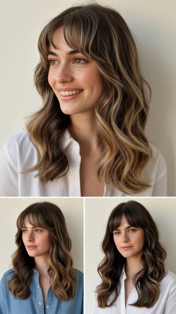 Graduated Layers With Arched Bangs