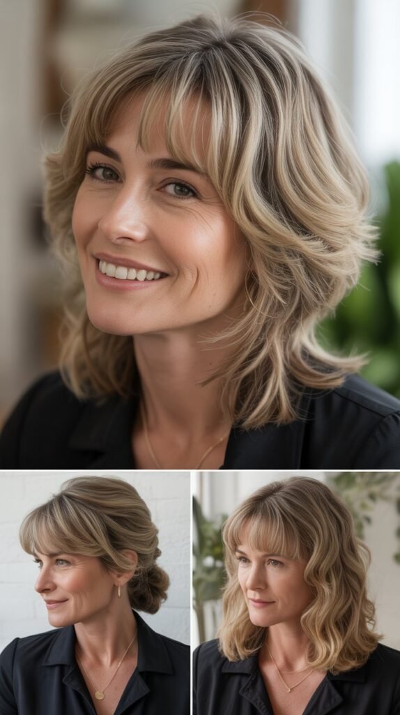 Graduated Length Bangs