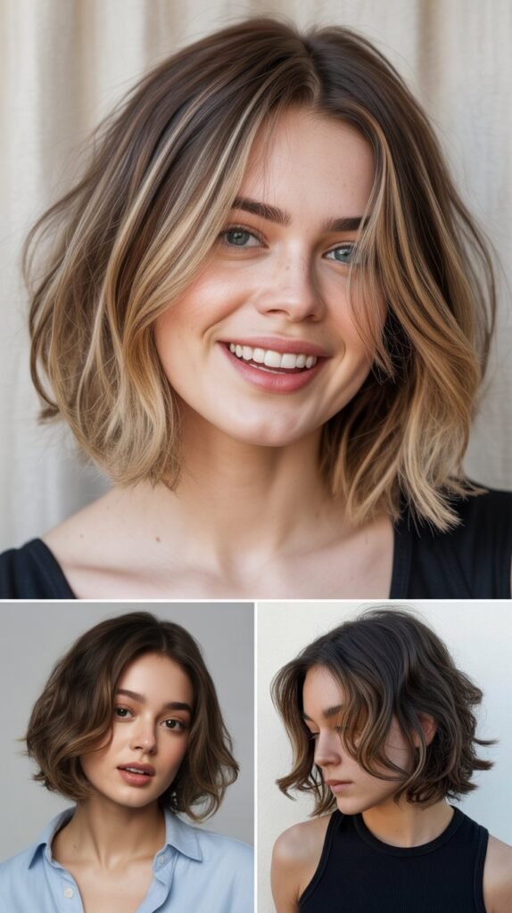 Heavily Layered Chin Bob