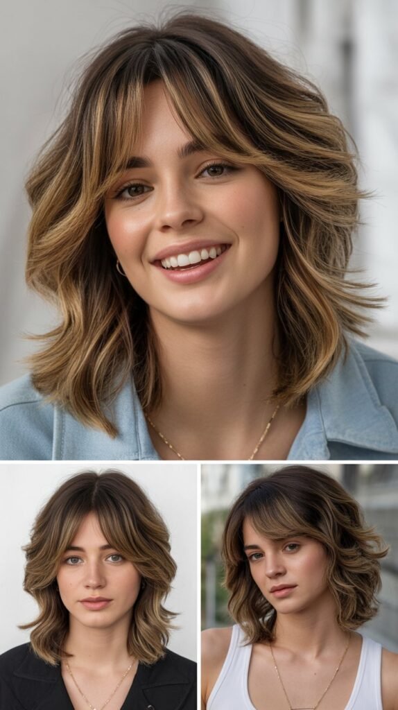 Heavy Side Bang with Graduated Layers