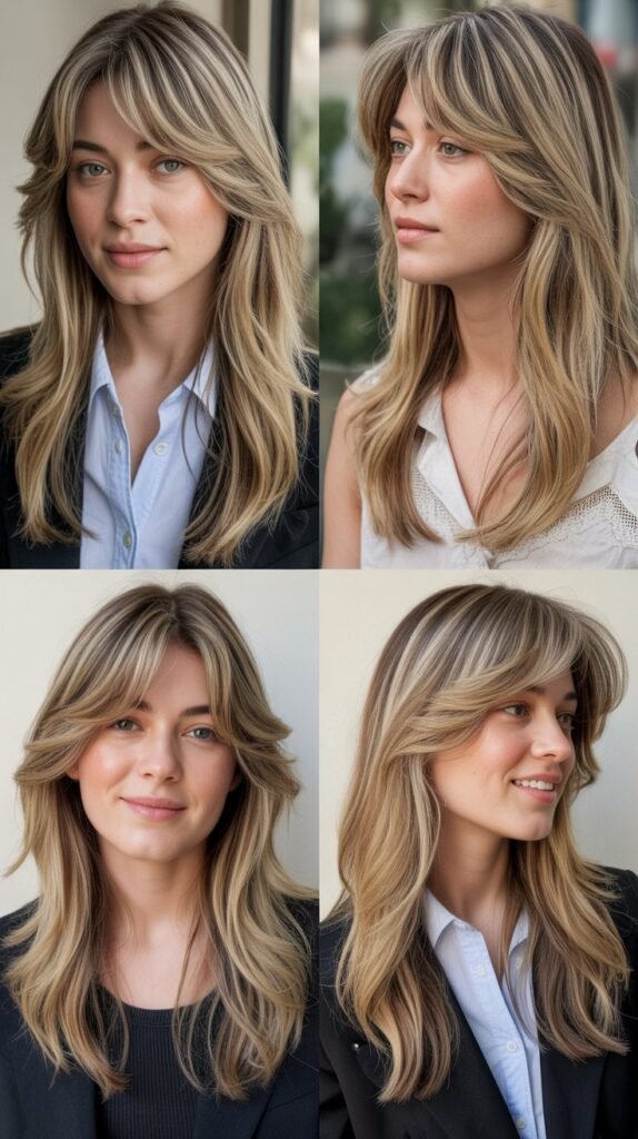 Internal Layers With Subtle Side Bangs