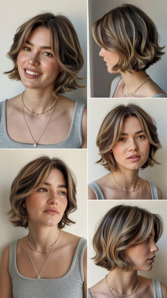 Layered A-Line Chin Bob