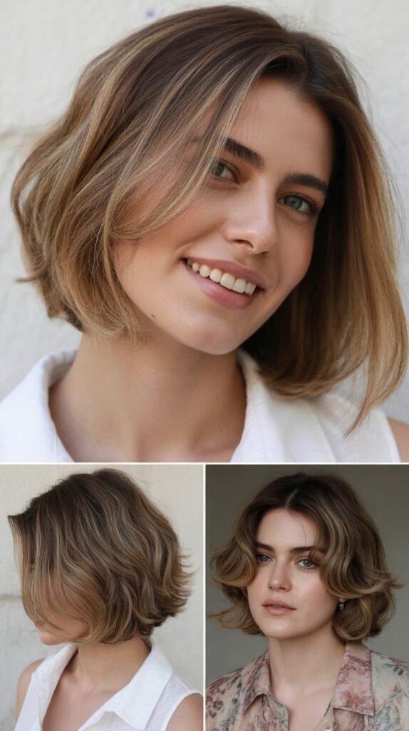 Layered Chin Bob for Thick Hair