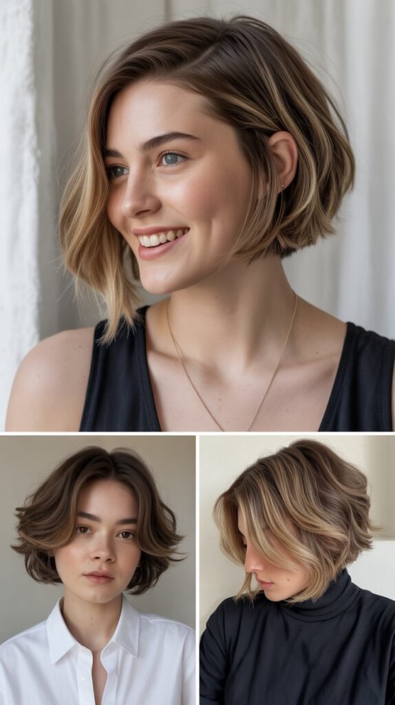Layered Chin Bob with Undercut