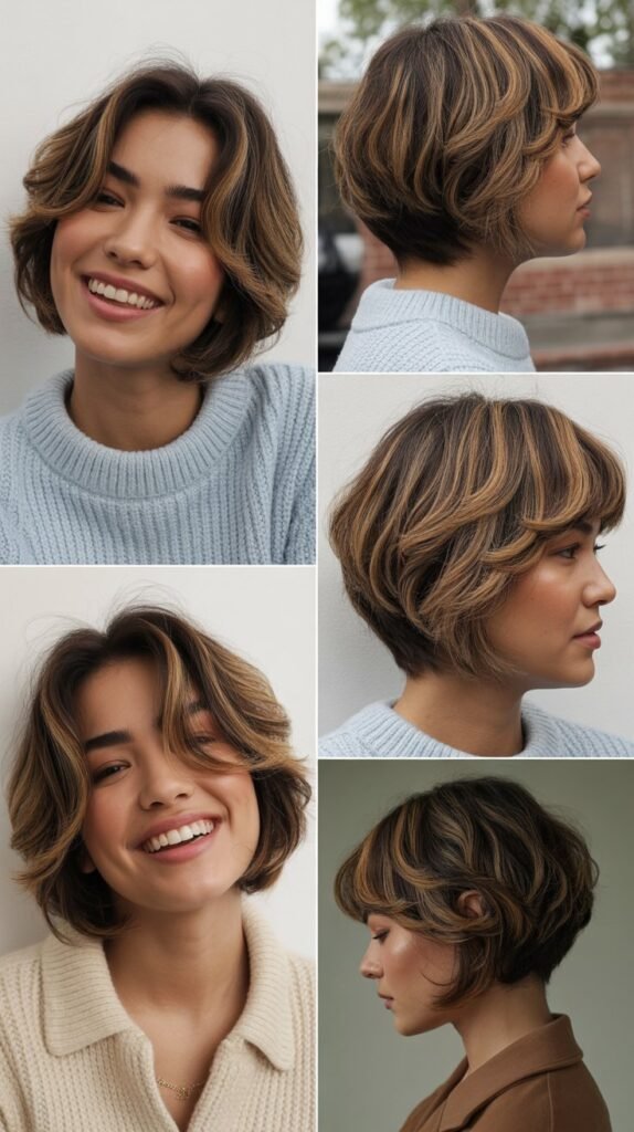 Layered Chin Bob with Root Lift