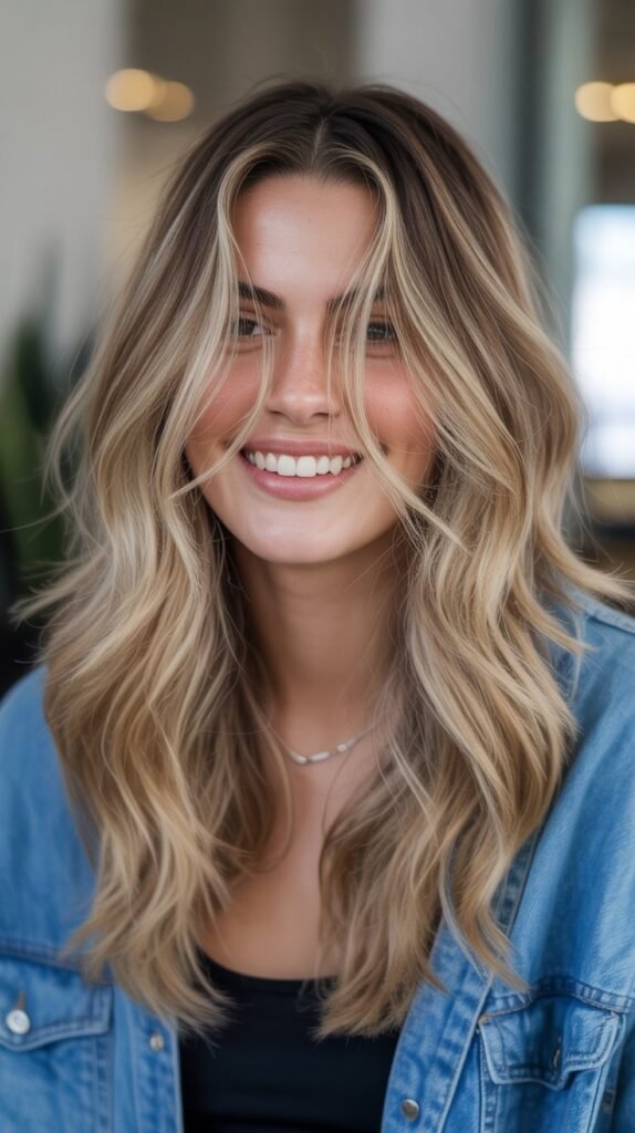 Layered Face-Frame with Balayage Dimension