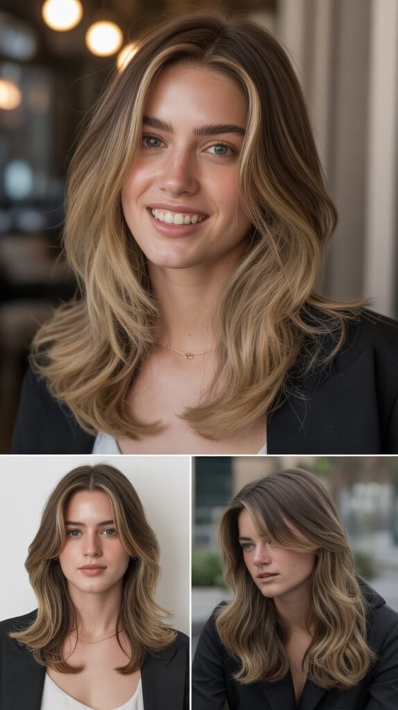 Long Layers With Shorter Temple Fringe