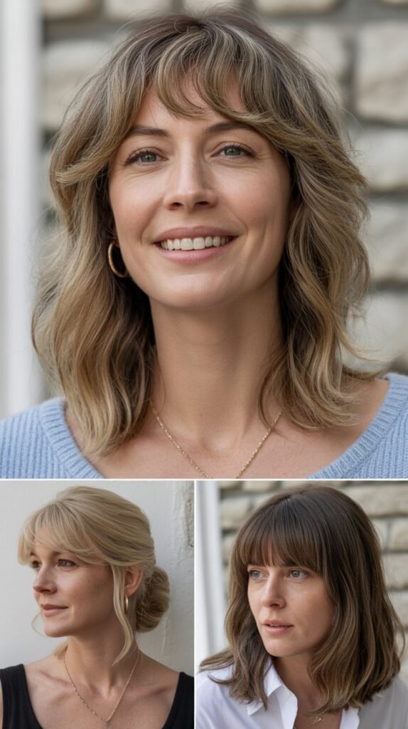  Natural Air-Dried Bangs