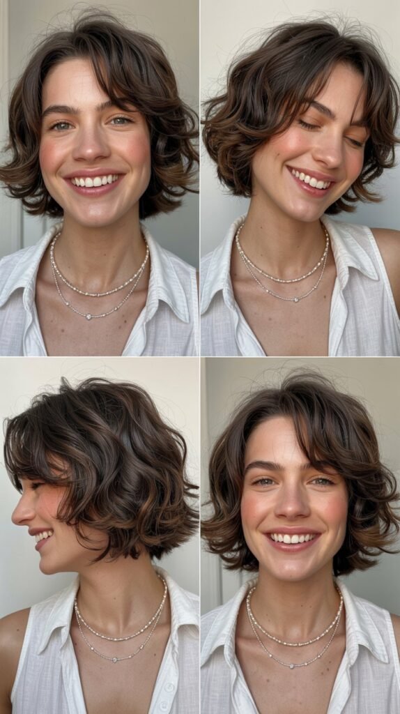Layered Bob with Grown-Out Bangs