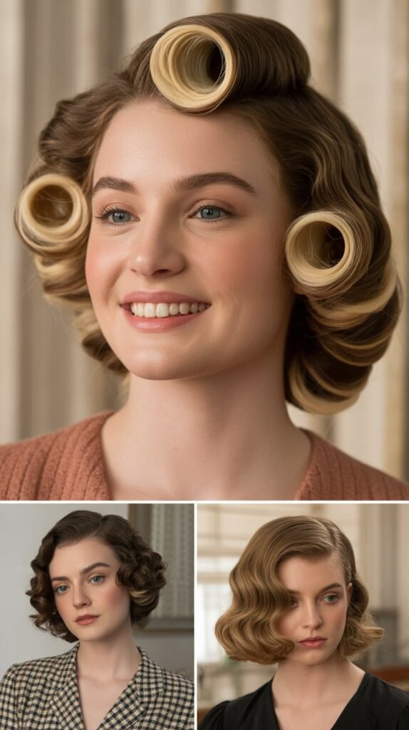 Pin Curl Vintage Waves