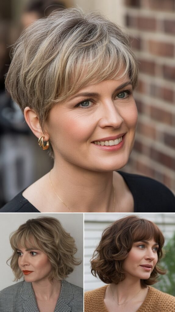  Pixie Cut with Curtain Bangs